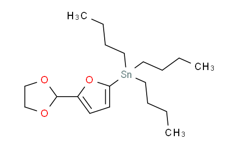 CAS No. 118505-28-5, tributyl-[5-(1,3-dioxolan-2-yl)furan-2-yl]stannane