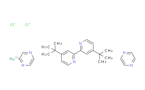CAS No. 1821168-34-6, 4-tert-butyl-2-(4-tert-butylpyridin-2-yl)pyridine;2-pyrazin-2-ylpyrazine;ruthenium(2+);dichloride