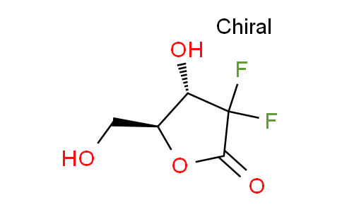 CAS No. 166275-25-8, (4S,5S)-3,3-difluoro-4-hydroxy-5-(hydroxymethyl)oxolan-2-one