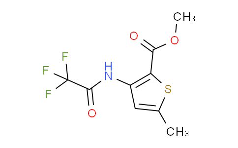 CAS No. 1352723-61-5, methyl 5-methyl-3-(2,2,2-trifluoroacetamido)thiophene-2-carboxylate