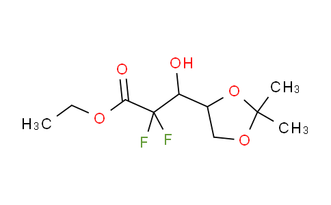 CAS No. 114420-06-3, ethyl 3-(2,2-dimethyl-1,3-dioxolan-4-yl)-2,2-difluoro-3-hydroxypropanoate