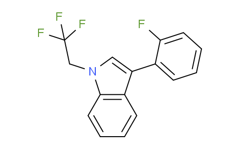 CAS No. 54312-06-0, 3-(2-fluorophenyl)-1-(2,2,2-trifluoroethyl)-1H-indole