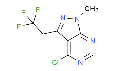 CAS No. 1245643-17-7, 4-chloro-1-methyl-3-(2,2,2-trifluoroethyl)-1H-pyrazolo[3,4-d]pyrimidine