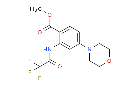 CAS No. 404010-73-7, Methyl 4-morpholino-2-(2,2,2-trifluoroacetamido)benzoate