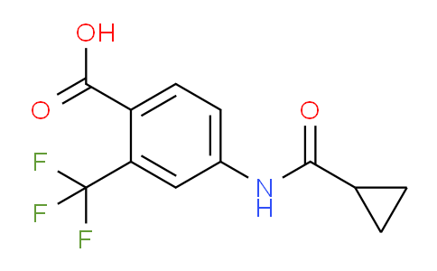 CAS No. 1314406-50-2, 4-(Cyclopropanecarboxamido)-2-(trifluoromethyl)benzoic acid