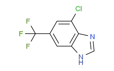 CAS No. 175135-13-4, 4-Chloro-6-(trifluoromethyl)-1H-benzimidazole