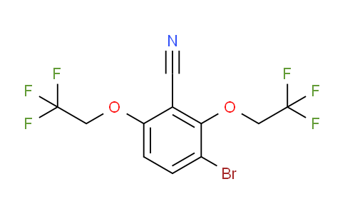 CAS No. 175204-13-4, 2,6-Bis(2,2,2-trifluoroethoxy)-3-bromobenzonitrile