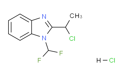 CAS No. 878217-77-7, 2-(1-Chloroethyl)-1-(difluoromethyl)-1H-benzo[d]imidazole hydrochloride