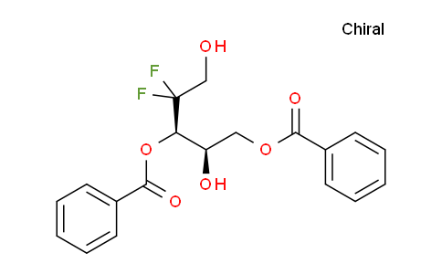 CAS No. 153012-08-9, (2R,3R)-4,4-Difluoro-2,5-dihydroxypentane-1,3-diyl dibenzoate