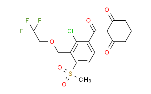 CAS No. 335104-84-2, 2-(2-chloro-4-(methylsulfonyl)-3-((2,2,2-trifluoroethoxy)methyl)benzoyl)cyclohexane-1,3-dione