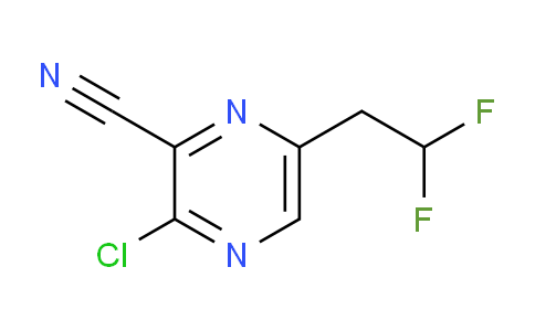 CAS No. 1257072-46-0, 3-chloro-6-(2,2-difluoroethyl)pyrazine-2-carbonitrile