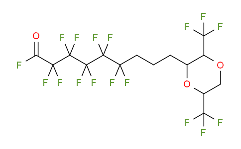 9-(3,6-Bis(trifluoromethyl)-1,4-dioxan-2-yl)-2,2,3,3,4,4,5,5,6,6-decafluorononanoyl fluoride