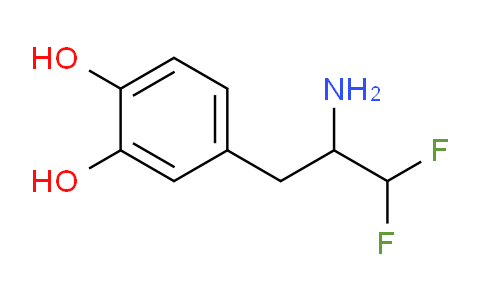 CAS No. 702-19-2, 4-(2-amino-3,3-difluoropropyl)benzene-1,2-diol