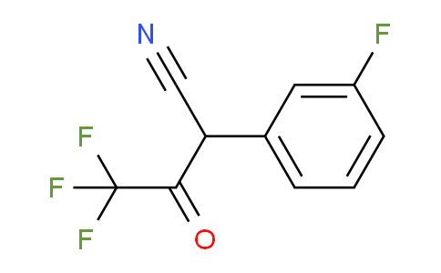 CAS No. 954238-37-0, 4,4,4-Trifluoro-2-(3-fluoro-phenyl)-3-oxo-butyronitrile
