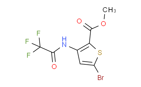 CAS No. 852330-31-5, methyl 5-bromo-3-(2,2,2-trifluoroacetamido)thiophene-2-carboxylate