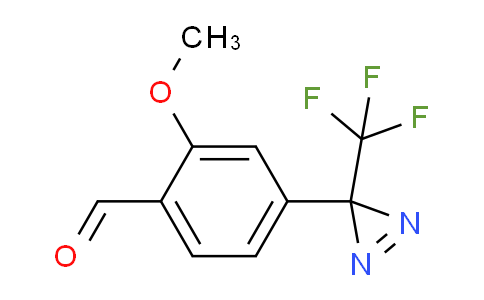 CAS No. 205485-25-2, 2-methoxy-4-(3-(trifluoromethyl)-3H-diazirin-3-yl)benzaldehyde