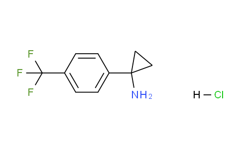 CAS No. 1228880-06-5, 1-(4-(trifluoromethyl)phenyl)cyclopropan-1-amine hydrochloride