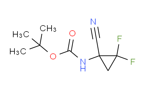 CAS No. 1031926-85-8, tert-butyl (1-cyano-2,2-difluorocyclopropyl)carbamate