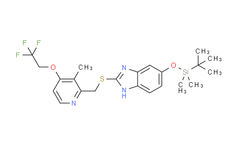 CAS No. 1076198-62-3, 5-((tert-Butyldimethylsilyl)oxy)-2-(((3-methyl-4-(2,2,2-trifluoroethoxy)pyridin-2-yl)methyl)thio)-1H-benzo[d]imidazole