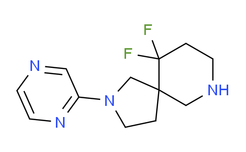 CAS No. 1422133-82-1, 10,10-Difluoro-2-(pyrazin-2-yl)-2,7-diazaspiro[4.5]decane