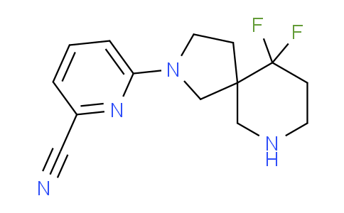 CAS No. 1422139-15-8, 6-(10,10-Difluoro-2,7-diazaspiro[4.5]decan-2-yl)picolinonitrile