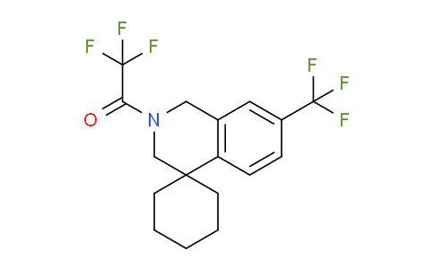 CAS No. 1425334-99-1, 2,2,2-Trifluoro-1-(7'-(trifluoromethyl)-1'H-spiro[cyclohexane-1,4'-isoquinolin]-2'(3'H)-yl)ethanone