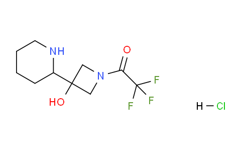 CAS No. 1799970-85-6, 2,2,2-trifluoro-1-(3-hydroxy-3-(piperidin-2-yl)azetidin-1-yl)ethan-1-one hydrochloride