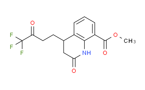 CAS No. 1402694-33-0, Methyl 2-oxo-4-(4,4,4-trifluoro-3-oxobutyl)-1,2,3,4-tetrahydroquinoline-8-carboxylate