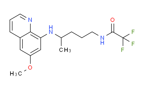 CAS No. 88755-75-3, 2,2,2-Trifluoro-N-(4-((6-methoxyquinolin-8-yl)amino)pentyl)acetamide