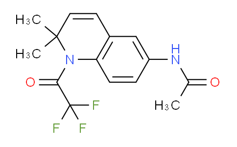 CAS No. 828938-87-0, N-(2,2-Dimethyl-1-(2,2,2-trifluoroacetyl)-1,2-dihydroquinolin-6-yl)acetamide