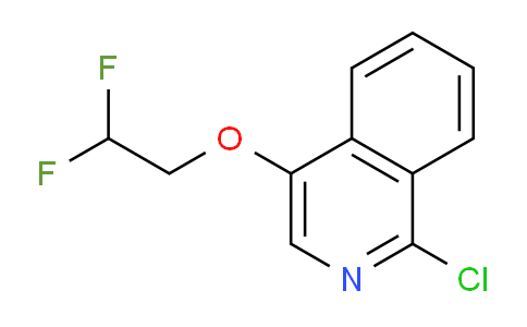 CAS No. 1408291-24-6, 1-Chloro-4-(2,2-difluoroethoxy)isoquinoline