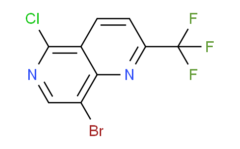 CAS No. 890301-89-0, 8-Bromo-5-Chloro-2-(trifluoromethyl)-1,6-naphthyridine