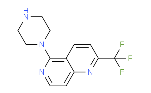 CAS No. 890302-17-7, 5-(Piperazin-1-yl)-2-(trifluoromethyl)-1,6-naphthyridine