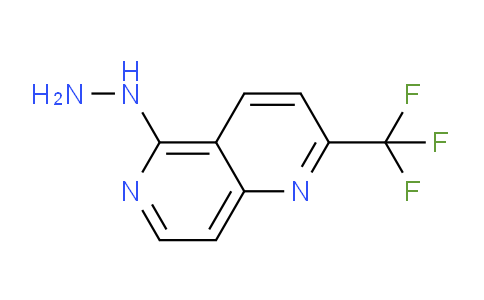 CAS No. 890302-19-9, 5-Hydrazino-2-(trifluoromethyl)-1,6-naphthyridine
