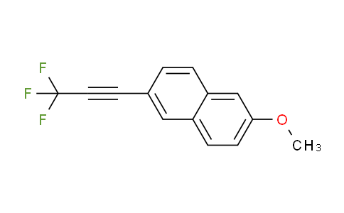 CAS No. 1227931-87-4, 2-Methoxy-6-(3,3,3-trifluoroprop-1-yn-1-yl)naphthalene
