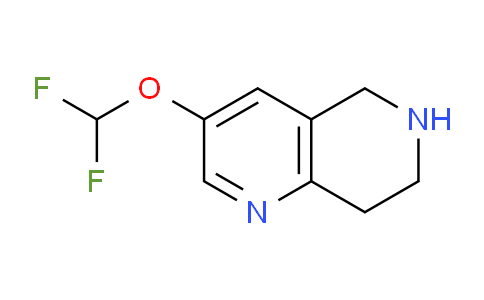 CAS No. 705925-03-7, 3-(Difluoromethoxy)-5,6,7,8-tetrahydro-1,6-naphthyridine