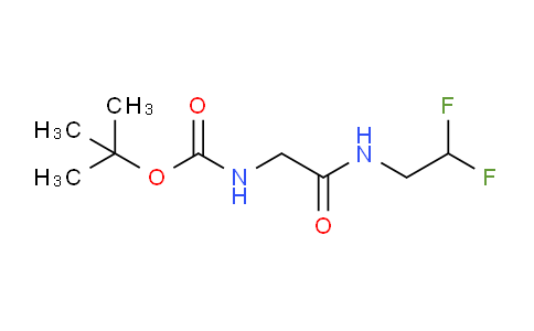 CAS No. 1414642-52-6, tert-Butyl (2-((2,2-difluoroethyl)amino)-2-oxoethyl)carbamate
