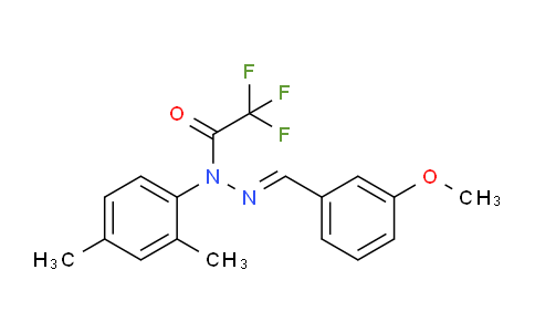 N-(2,4-Dimethylphenyl)-2,2,2-trifluoro-N-[(E)-(3-methoxyphenyl)methylideneamino]acetamide