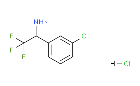 CAS No. 1228879-10-4, 1-(3-Chlorophenyl)-2,2,2-trifluoroethanamine hydrochloride