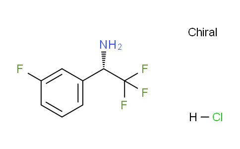 CAS No. 1391436-37-5, (S)-2,2,2-Trifluoro-1-(3-fluorophenyl)ethanamine hydrochloride