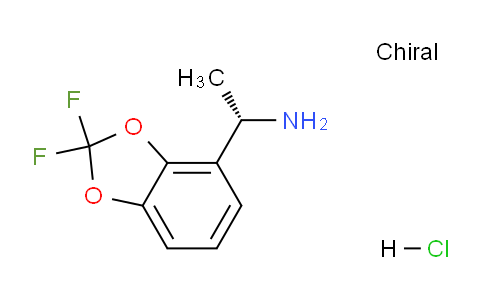 CAS No. 2061996-63-0, (S)-1-(2,2-Difluorobenzo[d][1,3]dioxol-4-yl)ethanamine hydrochloride