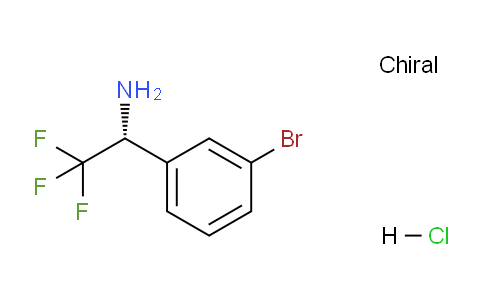 CAS No. 842169-97-5, (R)-1-(3-Bromophenyl)-2,2,2-trifluoroethanamine hydrochloride