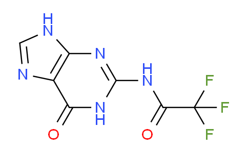 CAS No. 21323-85-3, 2,2,2-Trifluoro-N-(6-oxo-6,9-dihydro-1H-purin-2-yl)acetamide