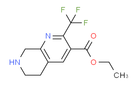CAS No. 794461-86-2, Ethyl 2-(trifluoromethyl)-5,6,7,8-tetrahydro-1,7-naphthyridine-3-carboxylate