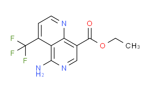 CAS No. 1609558-90-8, Ethyl 5-amino-4-(trifluoromethyl)-1,6-naphthyridine-8-carboxylate