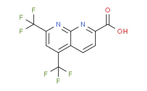 CAS No. 1379526-94-9, 5,7-Bis(trifluoromethyl)-1,8-naphthyridine-2-carboxylic acid