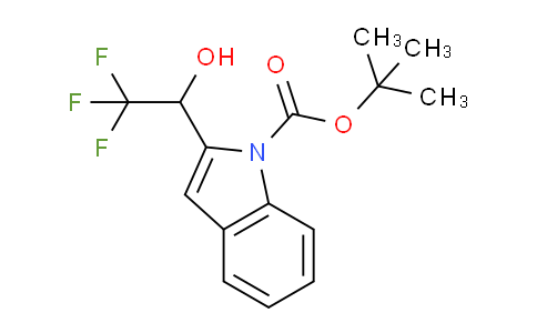 CAS No. 1402148-97-3, tert-Butyl 2-(2,2,2-trifluoro-1-hydroxyethyl)-1H-indole-1-carboxylate