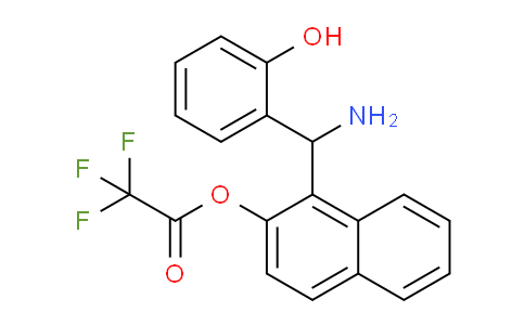 CAS No. 916825-05-3, 1-(Amino(2-hydroxyphenyl)methyl)naphthalen-2-yl 2,2,2-trifluoroacetate