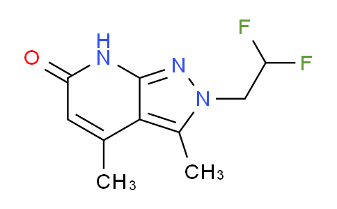 CAS No. 1018163-56-8, 2-(2,2-Difluoroethyl)-3,4-dimethyl-2H-pyrazolo[3,4-b]pyridin-6(7H)-one