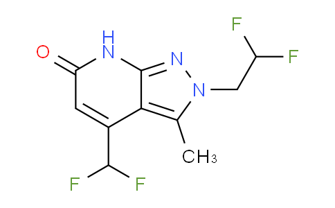 CAS No. 1018126-61-8, 2-(2,2-Difluoroethyl)-4-(difluoromethyl)-3-methyl-2H-pyrazolo[3,4-b]pyridin-6(7H)-one
